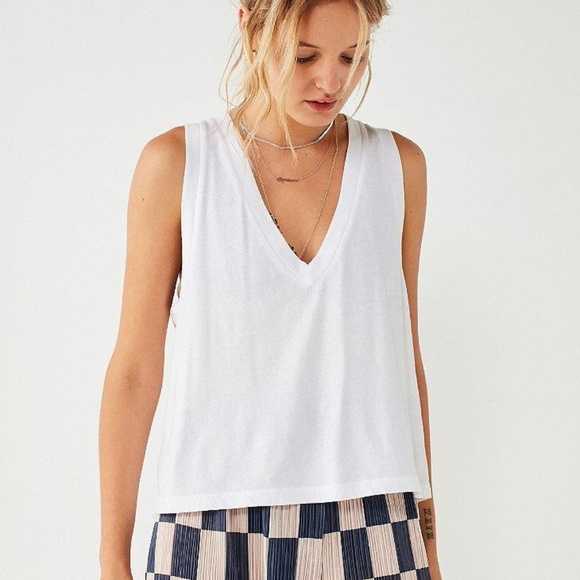 Urban Outfitters Tops - UO - Truly Madly Deeply Lana Deep V-Neck Tank Top